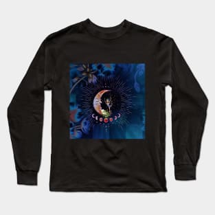 Littele fairy dancing on a moon Long Sleeve T-Shirt